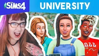 FINALLY!! SIMS 4 DISCOVER UNIVERSITY TRAILER REACTION