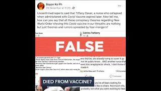 FALSE: US nurse dies after receiving COVID-19 vaccine