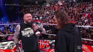 Kevin Owens & Sami Zayn After Winning The Undisputed Tag Team Championships At WM – WWE Raw 4/3/23