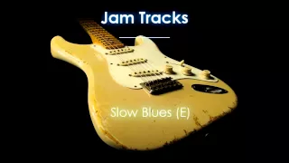 Slow Blues Guitar Backing Track in E