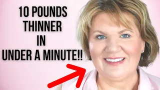 Contour A Round, Fat Face And Double Chin - Super Easy! Makeup over 50