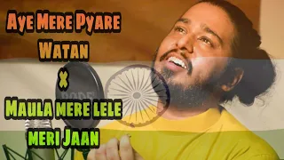 Aye Mere Pyare Watan x Maula Mere Lele Meri Jaan Cover| HITESH PARASHAR | SALIM MERCHANT | Manna Dey