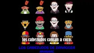 Cuando el Forano 2016. A Domingo Carrillo -EL MORICO- Los cabezudos de Zaragoza van de boda