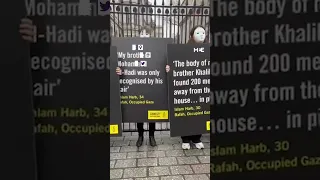 Amnesty International held silent vigil in London in solidarity with Palestinians in Rafah
