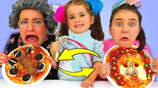 Ruby & Bonnie Play Pizza Lunchbox Switch Up Challenge