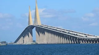 Ride in to the sky!!! Sunshine Skyway Bridge - Tampa Bay (Florida)