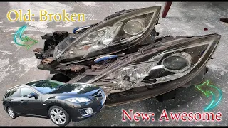 2010 Mazda 6 Front Headlight Replacement