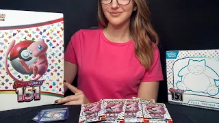 Pokemon 151 Card Opening l ASMR Cards Sounds, Binder Organization, Soft Spoken