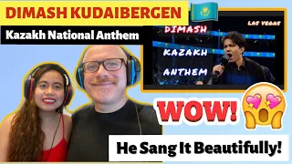 DIMASH KUDAIBERGEN - KAZAKH NATIONAL ANTHEM in Las Vegas (#Golovkin vs. #Canelo) | REACTION!🇰🇿