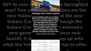 Volkswagen Taos vs. Subaru Crosstrek Comparison | Volkswagen of Panama City #shorts