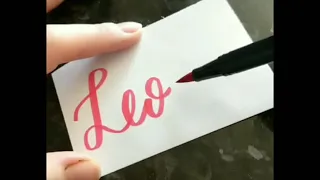 Leona - modern calligraphy name