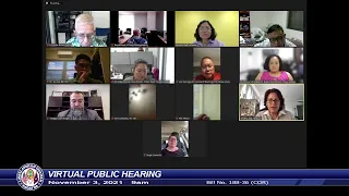 Virtual Public Hearing - Speaker Therese M. Terlaje - November 3, 2021 9am