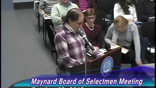 The Maynard Board of Selectmen Meeting of October 16, 2018