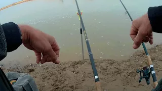 Рыбалка в ноябре  Река Чу