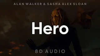 Alan Walker & Sasha Alex Sloan - Hero (8D AUDIO) [WEAR HEADPHONES/EARPHONES]🎧