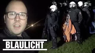 Polizei räumt G20-Protestcamp - Mit Hilfe von Pfefferspray