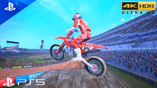 (PS5) Monster Energy Supercross Gameplay 5 | Ultra Realistic Graphics [4K HDR 60fps]