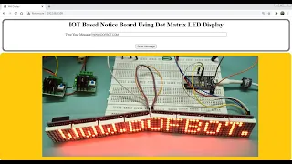 IoT Based Notice Board Using Dot Matrix Display