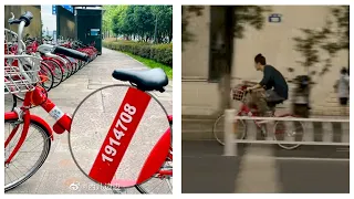 The bicycle used by Wang Yibo has become a HOT check-in place in Hangzhou