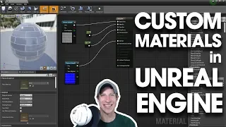 Getting Started IN UNREAL ENGINE 4 (Ep 6) - CUSTOM MATERIALS in Unreal Engine with Texture Images