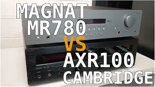 Cambridge Audio AXR100 vs Magnat MR780 - porównanie modeli Amplitunerów Stereo