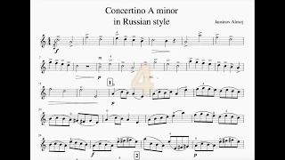 A. Jansinov - Concertino A minor in Russian style op.35 [PLAYALONG]