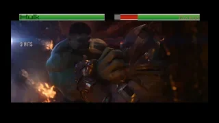 Hulk vs Thanos...with healthbars