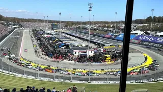 The Start of the NASCAR Cup Series XFINITY 500 at Martinsville Speedway on October 29, 2023