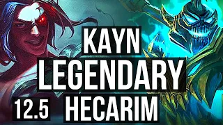 KAYN vs HECA (JNG) | Rank 2 Kayn, Rank 6, 15/1/3, Legendary | BR Challenger | 12.5