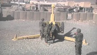 Artillery Fire By Afghan National Army - 203rd Thunder Corps, 4th Kandak Artillery Demonstration