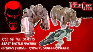 Rise of the Beasts Battle Masters OPTIMUS PRIMAL, RHINOX & SKULLCRUNCHER: EmGo's Reviews N' Stuff