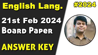 English Language 2024 Paper Solved - Answers of Grammar & Paper Discussion | ICSE Class 10th English