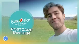 Postcard of Benjamin Ingrosso from Sweden - Eurovision 2018