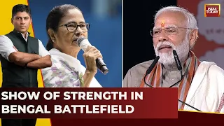 PM Modi Vs Mamata Banerjee In Kolkata Roadshows | BJP Targets TMC | Lok Sabha Election Updates