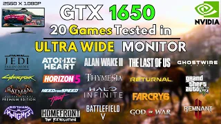 20 Best Games : Tested in Ultrawide Monitors in GTX 1650 ! AMD Free Sync!