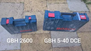 Boschhammer GBH 5-40 DCE vs GBH 2600 (= GBH 2-26 DFR) der große Bohrhammer Vergleich! #meinWerkzeug