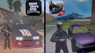 Grand Theft Auto San Andreas vs Криминальная Россия 3D.Борис. (4K FULL HD)