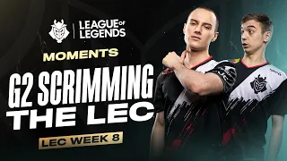 G2 Scrimming the LEC | LEC Spring 2020 Week 8 Moments