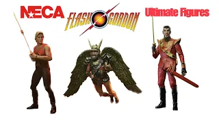 NECA Flash Gordon, Ming the Merciless & Vultan Movie Figures