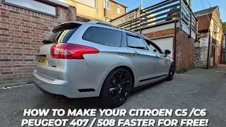 HOW TO UNLOCK FREE POWER FROM YOUR CITROEN C5 OR PEUGEOT 407 💨