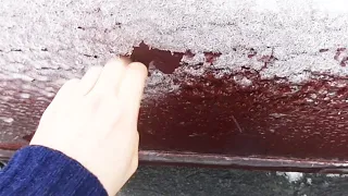 Cleaning Iced Car After Freezing Rain Recorded || WooGlobe