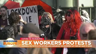 Dutch sex workers protest asking government to let them get back to work