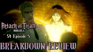 Eren Finally Transforms!!!! I Attack On Titan Season 4 Episode 5 Breakdown/Review