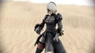 【MMD】NieR : Automata 2B で 砂の惑星(Sand Planet) WQHD 60fps