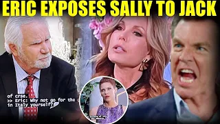 Young And The Restless Spoilers Sally can't deny the criminal plot before Eric's accusations