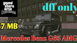 GTA san Andreas Mercedes car mod ( only dff)  android