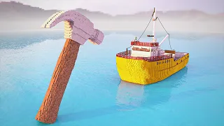 Spinning Hammer vs Ships & Boats | Teardown