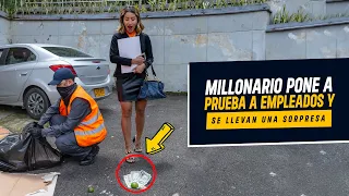 Millonario prueba la honradez de sus empleados | Millonario pone a prueba a empleados y sorpresa