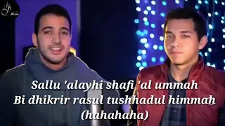 maula ya sholli wasallim (LIRIK) cover by (Mohamed Youssef & Muhamed Tarek)