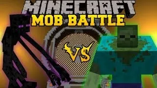 Mutant Zombie Vs Mutant Enderman - Minecraft Mob Battles - Mutant Creatures Mod